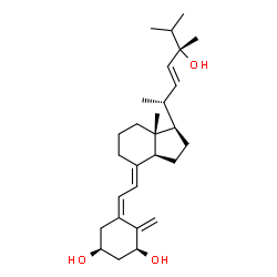 ChemSpider 2D Image | (1S,3S,5Z,7E,22E)-9,10-Secoergosta-5,7,10,22-tetraene-1,3,24-triol | C28H44O3
