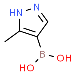 ChemSpider 2D Image | 3-methylpyrazole-4-boronic acid | C4H7BN2O2