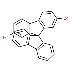 ChemSpider 2D Image | 2,7-Dibromo-9,9'-spirobifluorene | C25H14Br2