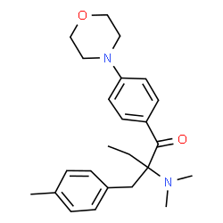ChemSpider 2D Image | 2-(Dimethylamino)-2-(4-methylbenzyl)-1-[4-(4-morpholinyl)phenyl]-1-butanone | C24H32N2O2