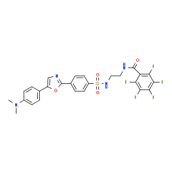 ChemSpider 2D Image | ER-Tracke Blue-White DPX dye | C26H21F5N4O4S