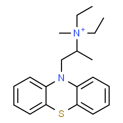 ChemSpider 2D Image | N,N-Diethyl-N-methyl-1-(10H-phenothiazin-10-yl)-2-propanaminium | C20H27N2S