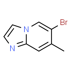 ChemSpider 2D Image | 6-Bromo-7-methylimidazo[1,2-a]pyridine | C8H7BrN2