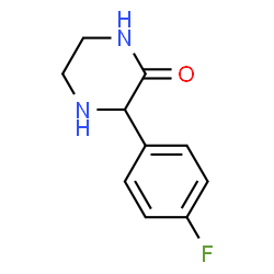 ChemSpider 2D Image | 3-(4-Fluorophenyl)-2-piperazinone | C10H11FN2O