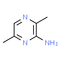 ChemSpider 2D Image | 3,6-Dimethyl-2-pyrazinamine | C6H9N3