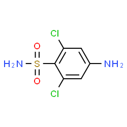 ChemSpider 2D Image | 4-Amino-2,6-dichlorobenzenesulfonamide | C6H6Cl2N2O2S