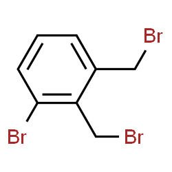 ChemSpider 2D Image | 1-Bromo-2,3-bis(bromomethyl)benzene | C8H7Br3