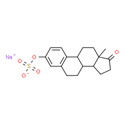 ChemSpider 2D Image | Sodium 17-oxoestra-1,3,5(10)-trien-3-yl sulfate | C18H21NaO5S