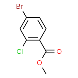 ChemSpider 2D Image | Methyl 4-bromo-2-chlorobenzoate | C8H6BrClO2