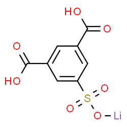 ChemSpider 2D Image | Lithium 3,5-dicarboxybenzenesulfonate | C8H5LiO7S