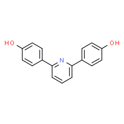 ChemSpider 2D Image | 4,4'-pyridine-2,6-diyldiphenol | C17H13NO2
