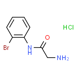 ChemSpider 2D Image | 2-amino-N-(2-bromophenyl)acetamide hydrochloride | C8H10BrClN2O