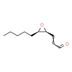 ChemSpider 2D Image | (2E)-3-[(2S,3R)-3-Pentyl-2-oxiranyl]acrylaldehyde | C10H16O2