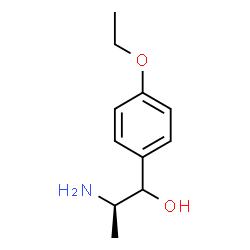 ChemSpider 2D Image | (2R)-2-Amino-1-(4-ethoxyphenyl)-1-propanol | C11H17NO2