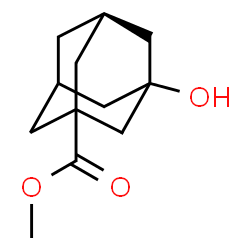 ChemSpider 2D Image | Methyl (5R)-3-hydroxy-1-adamantanecarboxylate | C12H18O3