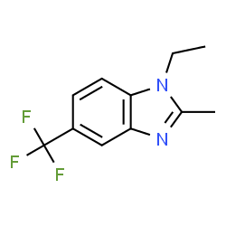 ChemSpider 2D Image | 1-Ethyl-2-methyl-5-(trifluoromethyl)-1H-benzimidazole | C11H11F3N2