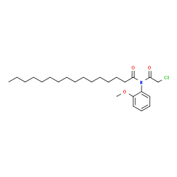 ChemSpider 2D Image | N-(Chloroacetyl)-N-(2-methoxyphenyl)hexadecanamide | C25H40ClNO3