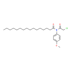 ChemSpider 2D Image | N-(Chloroacetyl)-N-(4-methoxyphenyl)hexadecanamide | C25H40ClNO3