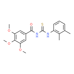 ChemSpider 2D Image | N-[(2,3-Dimethylphenyl)carbamothioyl]-3,4,5-trimethoxybenzamide | C19H22N2O4S