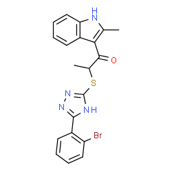 ChemSpider 2D Image | TCMDC-125114 | C20H17BrN4OS