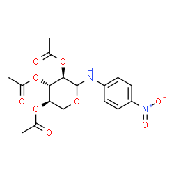 ChemSpider 2D Image | D-N-p-nitrophenyl xylosylamine triacetate | C17H20N2O9