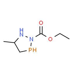 ChemSpider 2D Image | Ethyl 5-methyl-1,2,3-diazaphospholidine-2-carboxylate | C6H13N2O2P