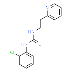 ChemSpider 2D Image | 1-(2-Chlorophenyl)-3-[2-(2-pyridinyl)ethyl]thiourea | C14H14ClN3S