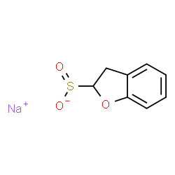 ChemSpider 2D Image | Sodium 2,3-dihydro-1-benzofuran-2-sulfinate | C8H7NaO3S