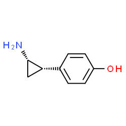 ChemSpider 2D Image | 4-[(1S,2S)-2-Aminocyclopropyl]phenol | C9H11NO