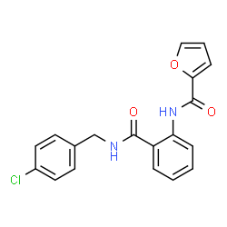 ChemSpider 2D Image | N-{2-[(4-Chlorobenzyl)carbamoyl]phenyl}-2-furamide | C19H15ClN2O3