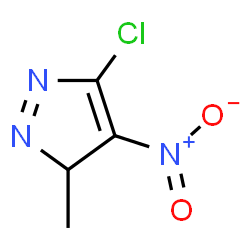ChemSpider 2D Image | 5-chloro-3-methyl-4-nitro-1,3-dihydropyrazole | C4H5ClN3O2