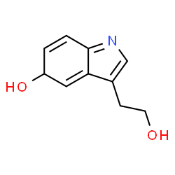 ChemSpider 2D Image | 3-(2-hydroxyethyl)-1,5-dihydroindol-5-ol | C10H12NO2