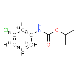 ChemSpider 2D Image | Isopropyl [3-chloro(~14~C_6_)phenyl]carbamate | C414C6H12ClNO2