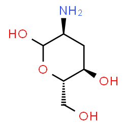 ChemSpider 2D Image | 2-Amino-2,3-dideoxy-L-ribo-hexopyranose | C6H13NO4