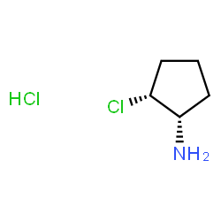 ChemSpider 2D Image | (1S,2R)-2-Chlorocyclopentanamine hydrochloride (1:1) | C5H11Cl2N