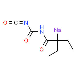 ChemSpider 2D Image | {3-[(Isocyanatocarbonyl)carbamoyl]-3-pentanyl}sodium | C8H11N2NaO3