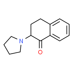ChemSpider 2D Image | 2-(1-Pyrrolidinyl)-3,4-dihydro-1(2H)-naphthalenone | C14H17NO