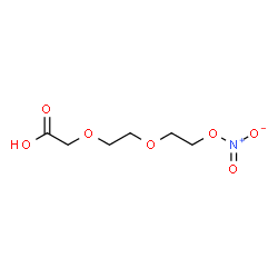 ChemSpider 2D Image | {2-[2-(Nitrooxy)ethoxy]ethoxy}acetic acid | C6H11NO7