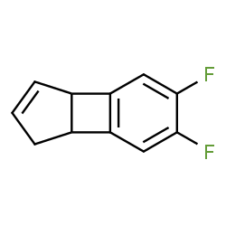 ChemSpider 2D Image | 5,6-Difluoro-3a,7b-dihydro-1H-cyclopenta[3,4]cyclobuta[1,2]benzene | C11H8F2