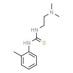 ChemSpider 2D Image | 1-[2-(Dimethylamino)ethyl]-3-(2-methylphenyl)thiourea | C12H19N3S