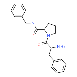 ChemSpider 2D Image | Phenylalanyl-N-benzylprolinamide | C21H25N3O2