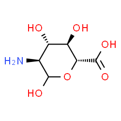 ChemSpider 2D Image | 2-Amino-2-deoxy-L-glucopyranuronic acid | C6H11NO6