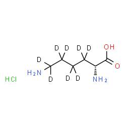 ChemSpider 2D Image | D-(3,3,4,4,5,5,6,6-~2~H_8_)Lysine hydrochloride (1:1) | C6H7D8ClN2O2