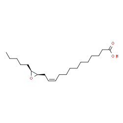 ChemSpider 2D Image | (11Z)-13-[(2R,3S)-3-Pentyl-2-oxiranyl]-11-tridecenoic acid | C20H36O3