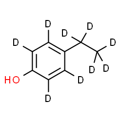 ChemSpider 2D Image | 4-(~2~H_5_)Ethyl(~2~H_4_)phenol | C8HD9O