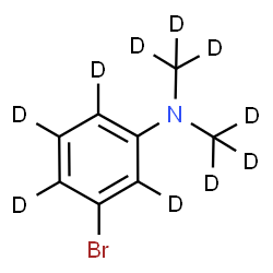 ChemSpider 2D Image | 3-Bromo-N,N-bis[(~2~H_3_)methyl](~2~H_4_)aniline | C8D10BrN
