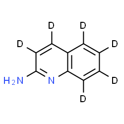 ChemSpider 2D Image | 2-(~2~H_6_)Quinolinamine | C9H2D6N2