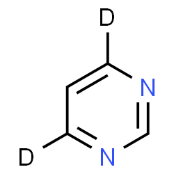 ChemSpider 2D Image | (4,6-~2~H_2_)Pyrimidine | C4H2D2N2