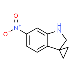 ChemSpider 2D Image | 6'-Nitro-1',2'-dihydrospiro[cyclopropane-1,3'-indole] | C10H10N2O2