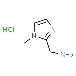 ChemSpider 2D Image | 1-(1-METHYL-1H-IMIDAZOL-2-YL)METHANAMINE HYDROCHLORIDE | C5H10ClN3